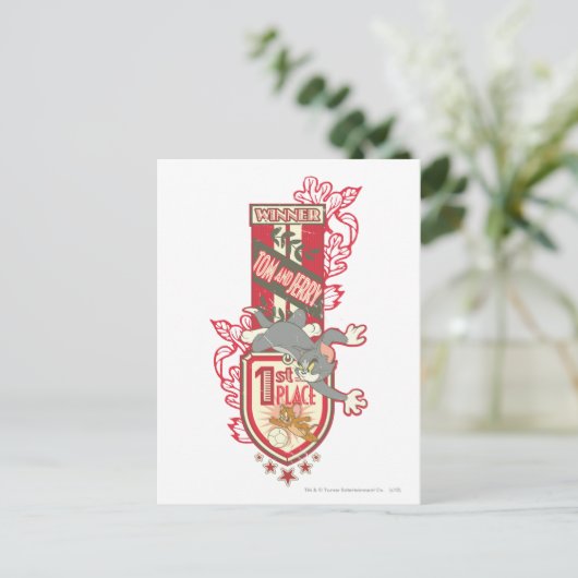 Tom und Jerry 1. Platz 1 Postkarte (Stehend Vorderseite)