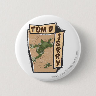 Tom und Jerry auf einem Tan-Sofa Button
