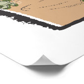 Tom und Jerry auf einem Tan-Sofa Poster (Ecke)