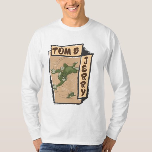 Tom und Jerry auf einem Tan-Sofa T-Shirt (Vorderseite)