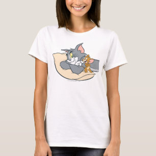 Tom und Jerry auf Kissen T-Shirt