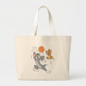 Tom und Jerry Basketball 1 Jumbo Stoffbeutel (Vorne)