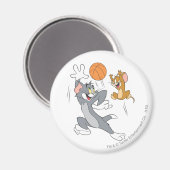 Tom und Jerry Basketball 1 Magnet (Vorderseite/Rückseite)