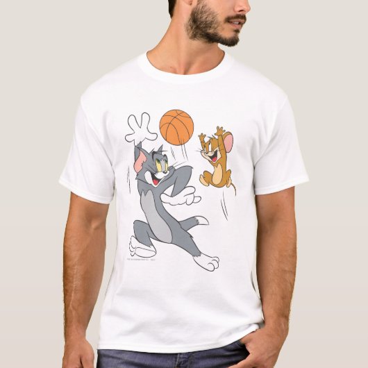 Tom und Jerry Basketball 1 T-Shirt (Vorderseite)