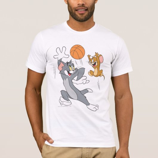 Tom und Jerry Basketball 1 T-Shirt (Vorderseite)