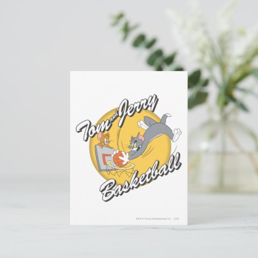 Tom und Jerry Basketball 2 Postkarte (Stehend Vorderseite)