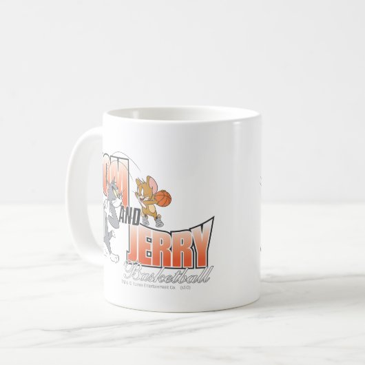 Tom und Jerry Basketball 3 Kaffeetasse (Vorderseite Links)