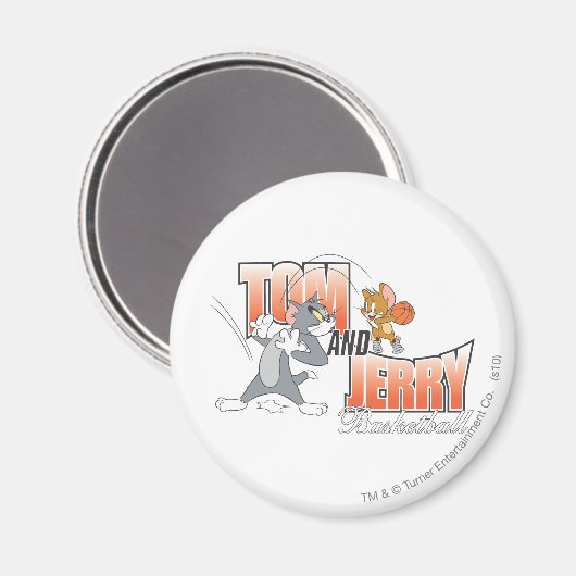 Tom und Jerry Basketball 3 Magnet (Vorderseite/Rückseite)