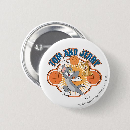 Tom und Jerry Basketball 4 Button (Vorne & Hinten)