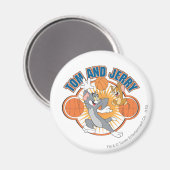 Tom und Jerry Basketball 4 Magnet (Vorderseite/Rückseite)