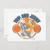 Tom und Jerry Basketball 4 Postkarte (Vorne/Hinten)