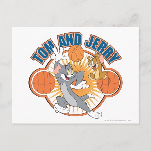 Tom und Jerry Basketball 4 Postkarte (Vorderseite)