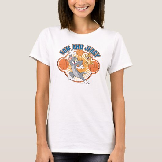 Tom und Jerry Basketball 4 T-Shirt (Vorderseite)