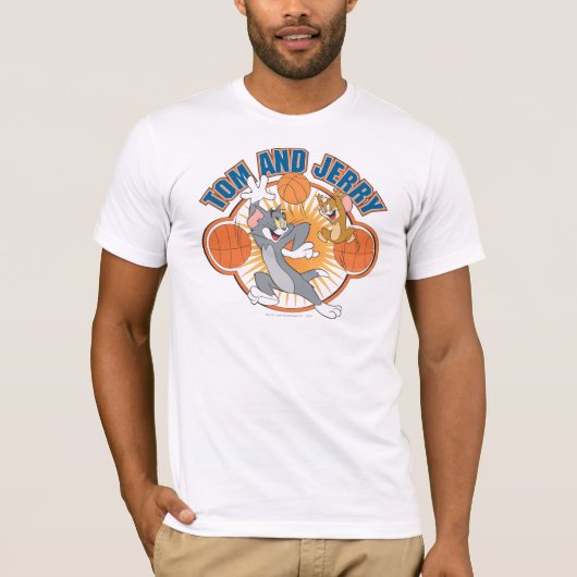 Tom und Jerry Basketball 4 T-Shirt (Vorderseite)