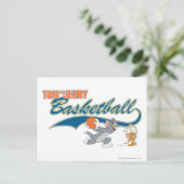 Tom und Jerry Basketball 5 Postkarte (Stehend Vorderseite)