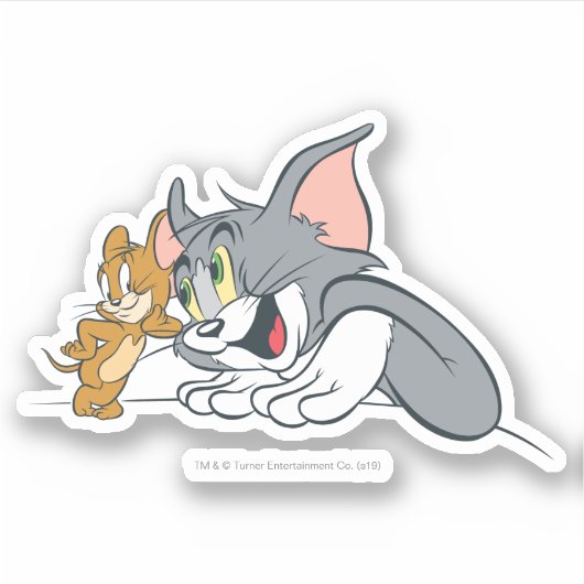 Tom und Jerry Best Buds Aufkleber (Vorderseite)