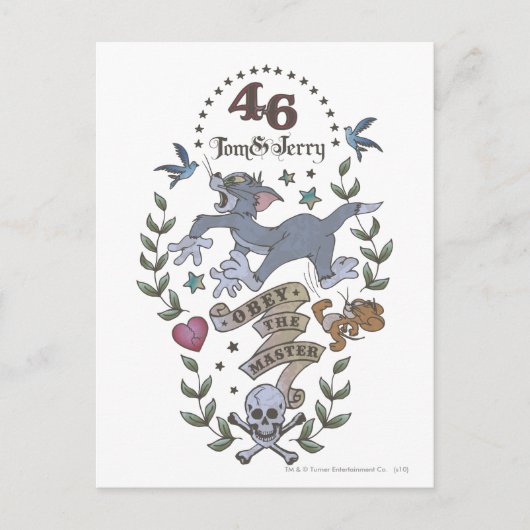 Tom und Jerry bey den Meister 2 Postkarte (Vorderseite)