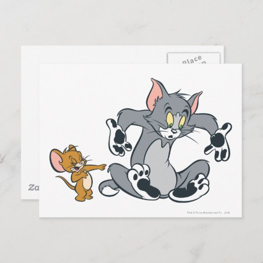 Tom und Jerry Black Paw Cat Postkarte (Vorne/Hinten)