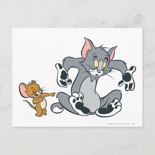 Tom und Jerry Black Paw Cat Postkarte (Vorderseite)