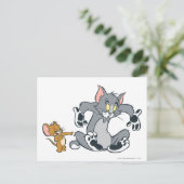 Tom und Jerry Black Paw Cat Postkarte (Stehend Vorderseite)