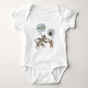 Tom- und Jerry-böse Gedanken Baby Strampler