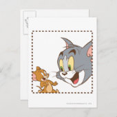 Tom und Jerry Briefmarke Postkarte (Vorne/Hinten)