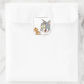 Tom und Jerry Briefmarke Runder Aufkleber (Tasche)