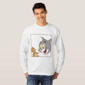 Tom und Jerry Briefmarke T-Shirt (Vorne ganz)
