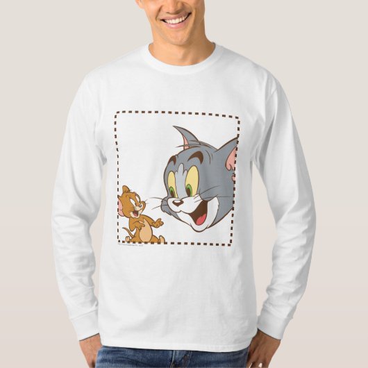 Tom und Jerry Briefmarke T-Shirt (Vorderseite)