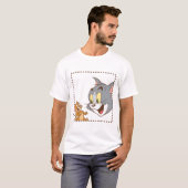 Tom und Jerry Briefmarke T-Shirt (Vorne ganz)