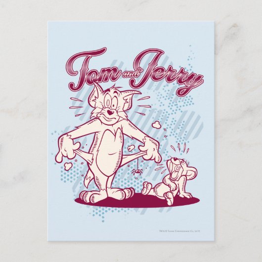 Tom und Jerry Broke Postkarte (Vorderseite)