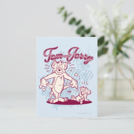 Tom und Jerry Broke Postkarte (Stehend Vorderseite)