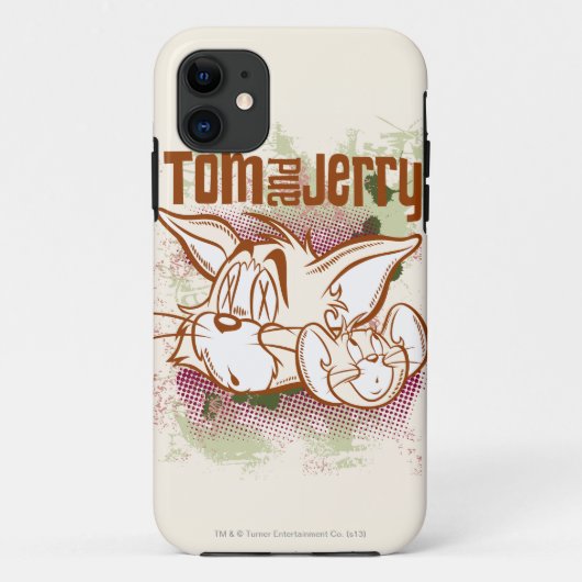 Tom und Jerry Brown und Green Case-Mate iPhone Hülle (Rückseite)