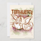 Tom und Jerry Brown und Green Einladung (Vorderseite)