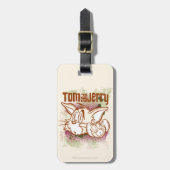 Tom und Jerry Brown und Green Gepäckanhänger (Vorderseite vertikal)