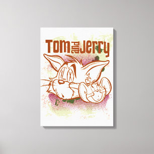 Tom und Jerry Brown und Green Leinwanddruck