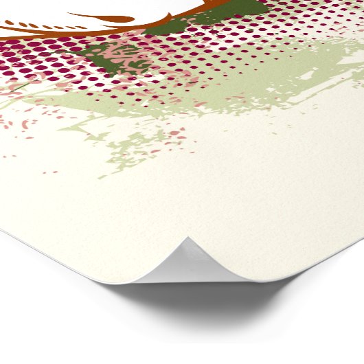 Tom und Jerry Brown und Green Poster (Ecke)