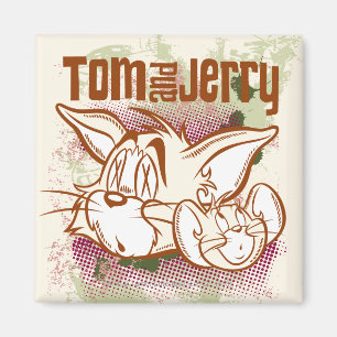 Tom und Jerry Brown und Grün Magnet