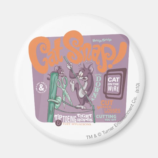 Tom und Jerry Cat Snap Magnet (Vorne)