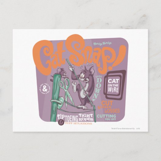 Tom und Jerry Cat Snap Postkarte (Vorderseite)