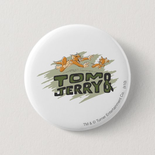 Tom und Jerry Chase Logo Button (Vorderseite)