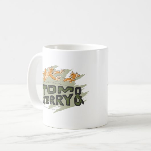Tom und Jerry Chase Logo Kaffeetasse (Vorderseite Links)