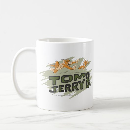 Tom und Jerry Chase Logo Kaffeetasse (Links)