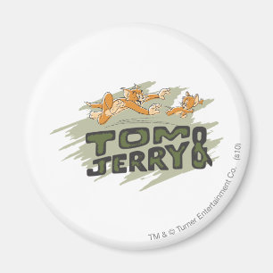 Tom und Jerry Chase Logo Magnet
