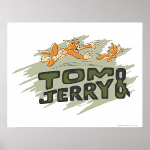 Tom und Jerry Chase Logo Poster