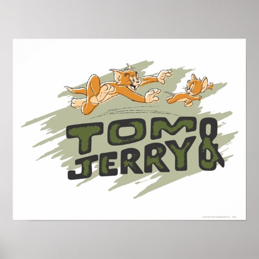 Tom und Jerry Chase Logo Poster (Vorne)