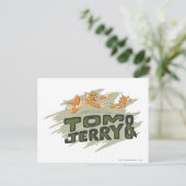 Tom und Jerry Chase Logo Postkarte (Stehend Vorderseite)