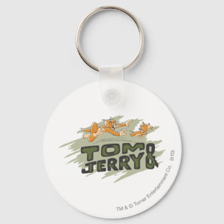 Tom und Jerry Chase Logo Schlüsselanhänger