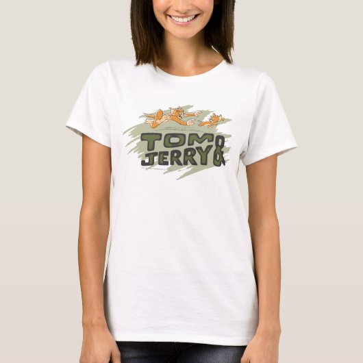 Tom und Jerry Chase Logo T-Shirt (Vorderseite)