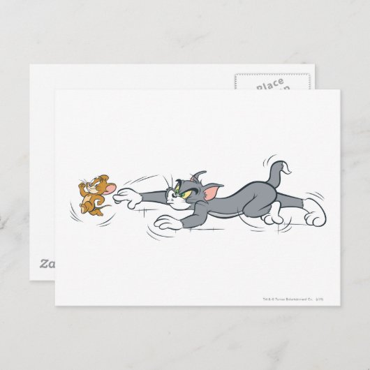Tom und Jerry Chase Postkarte (Vorne/Hinten)